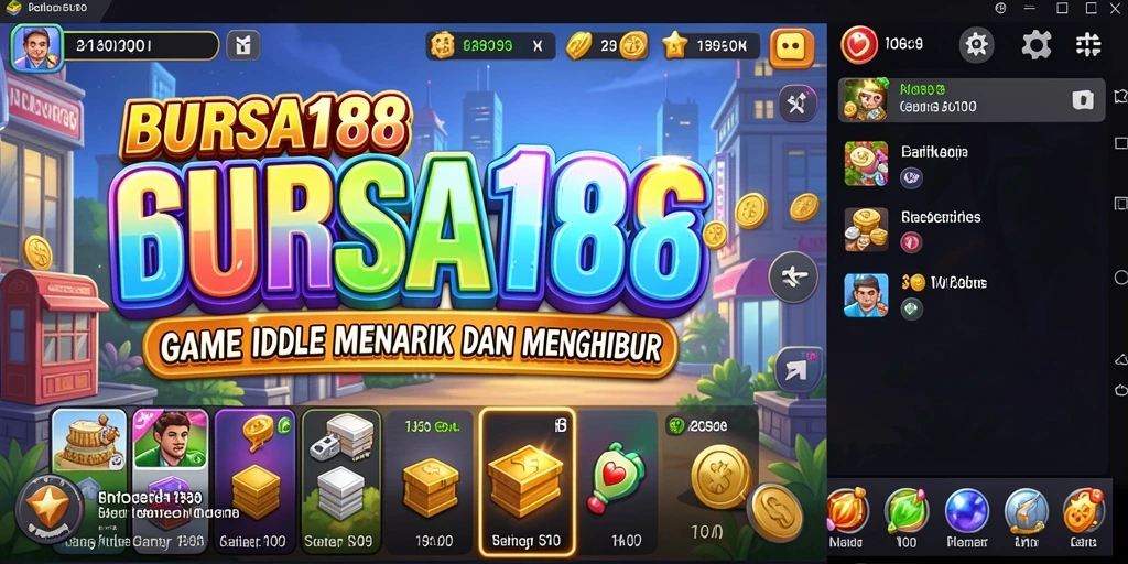 Screenshot BURSA188 menunjukkan karakter aktif dalam gameplay Idle.