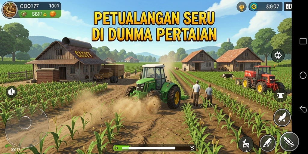 Gameplay seru dengan aktivitas pertanian yang menyenangkan