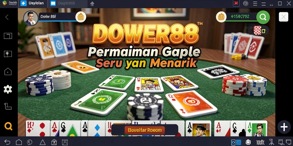 Screenshot DOWER88 menampilkan gameplay Gaple yang seru dan menyenangkan.