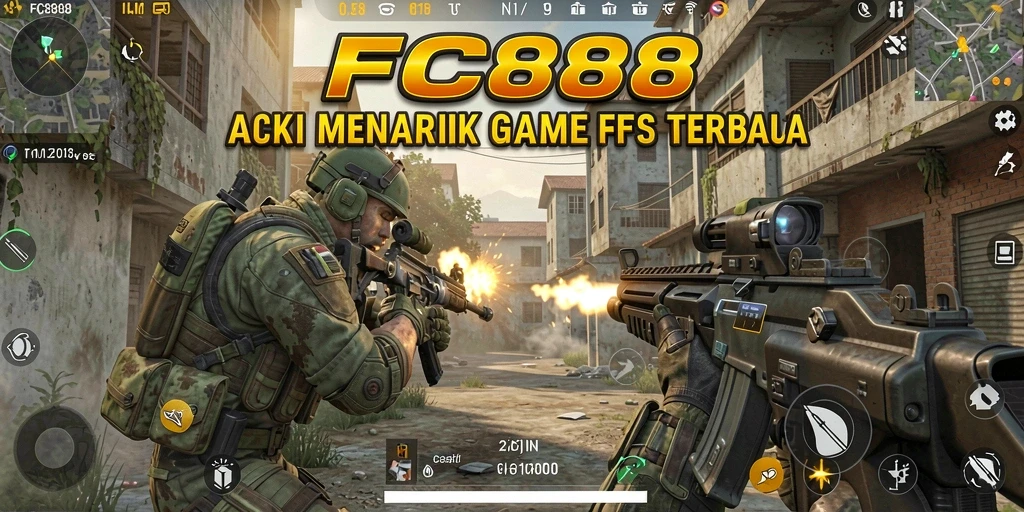 Gameplay FC888 menampilkan aksi tembak-menembak yang menegangkan.
