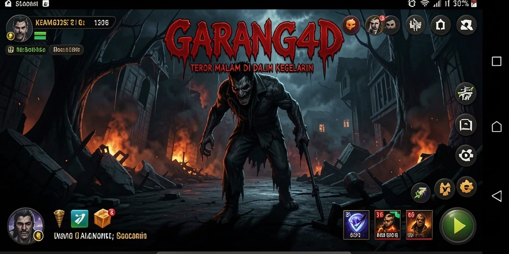 Tampilan gameplay GARANG4D yang menegangkan dan mencekam.