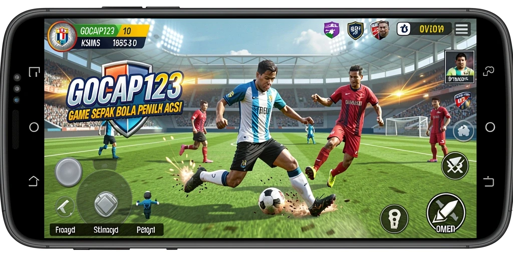 Tampilkan aksi intens dalam gameplay sepak bola GOCAP123.