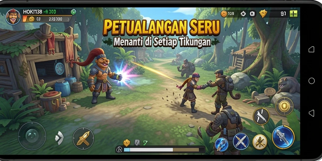 Tampilan permainan HOKI138 yang penuh petualangan.