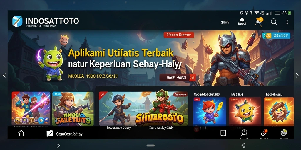 Tampilan antarmuka utama INDOSATTOTO yang intuitif dan mudah dipahami.
