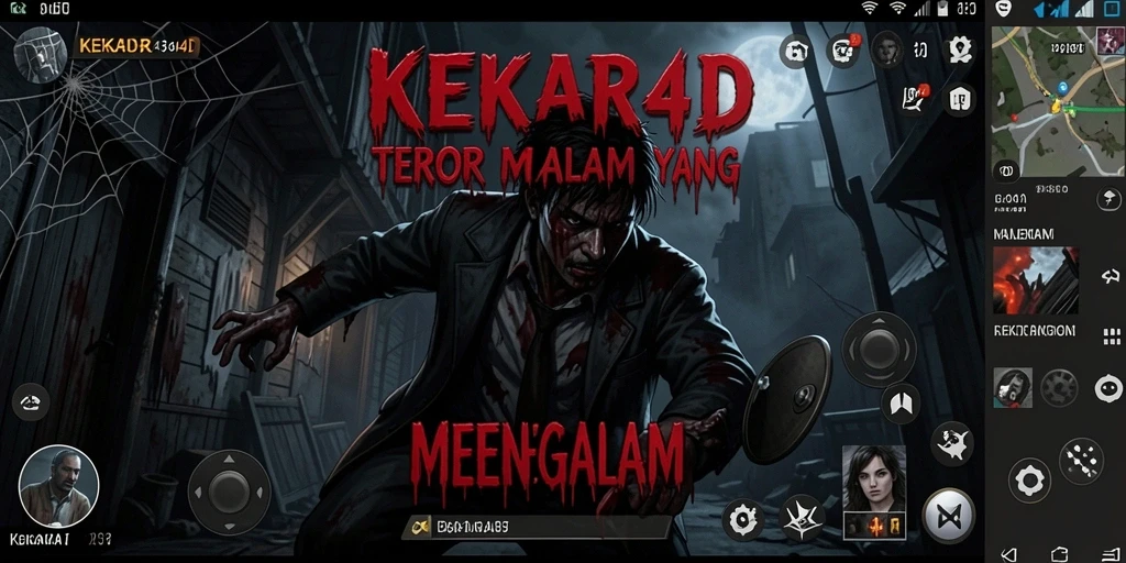 Screenshot menampilkan momen menyeramkan di dalam KEKAR4D.