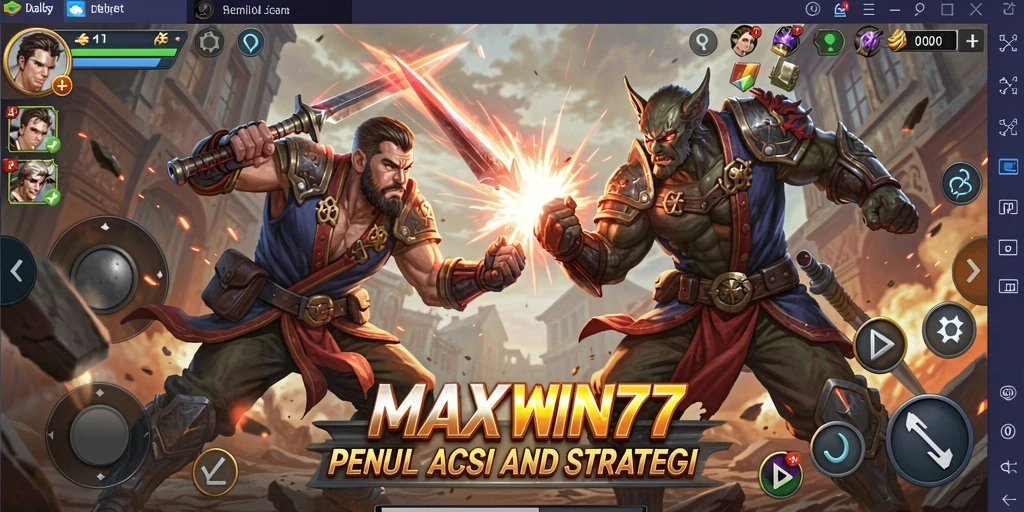 Gameplay seru dengan pertarungan yang penuh aksi di MAXWIN77.