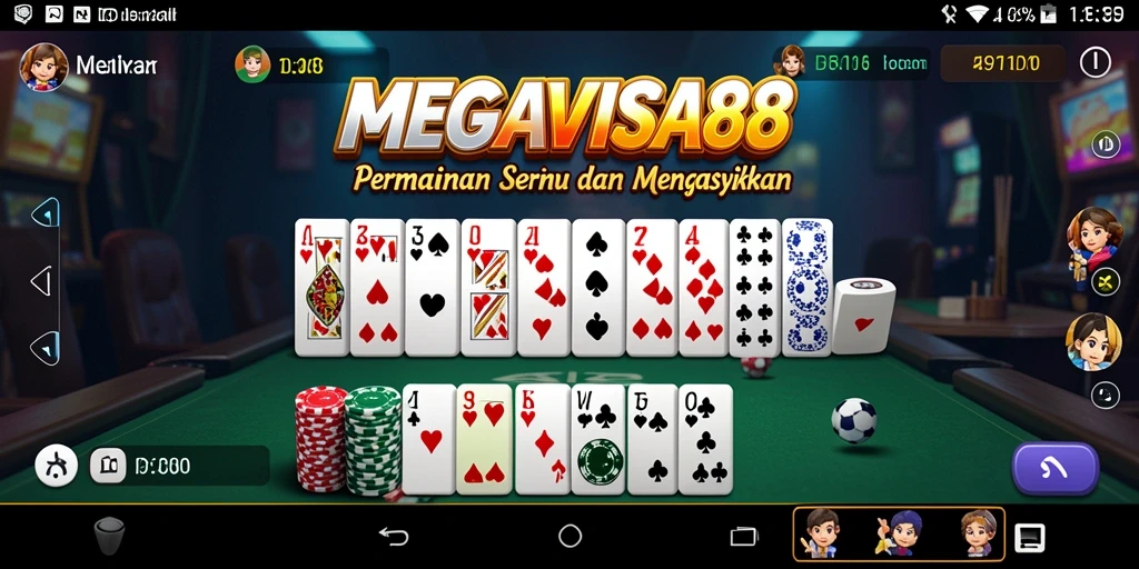 Tampilan gameplay Domino di MEGAVISA88 yang menarik dan seru.