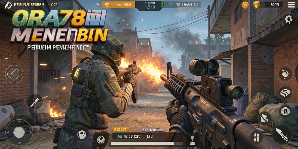 Tampilan gameplay menarik dari ORA78 dengan aksi tembak-menembak intens.