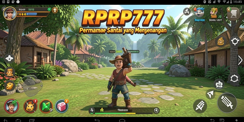 Tampilan gameplay RPRP777 yang ceria dan menghibur.