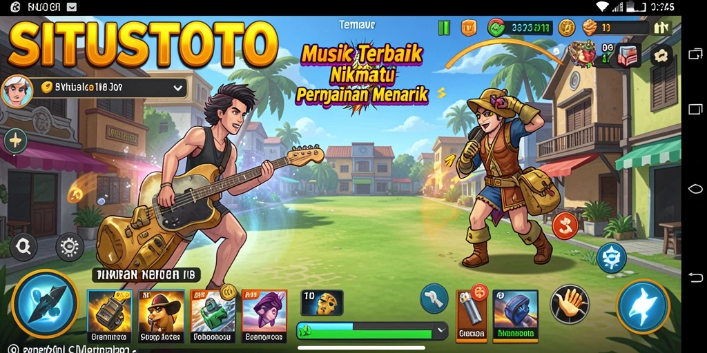 Tampilan gameplay SITUSTOTO dengan berbagai fitur musik interaktif.
