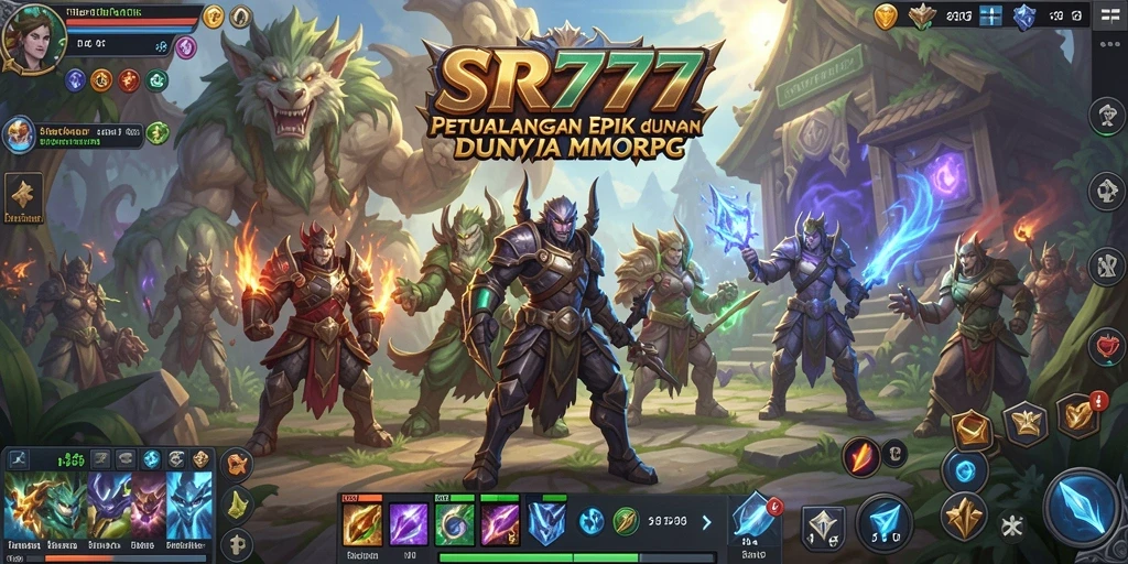 Screenshot dari gameplay SR777 yang menampilkan petualangan MMORPG.