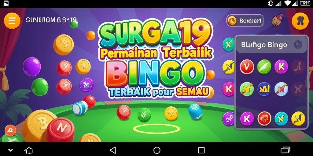 Tampilan menarik dari gameplay Bingo di SURGA19.