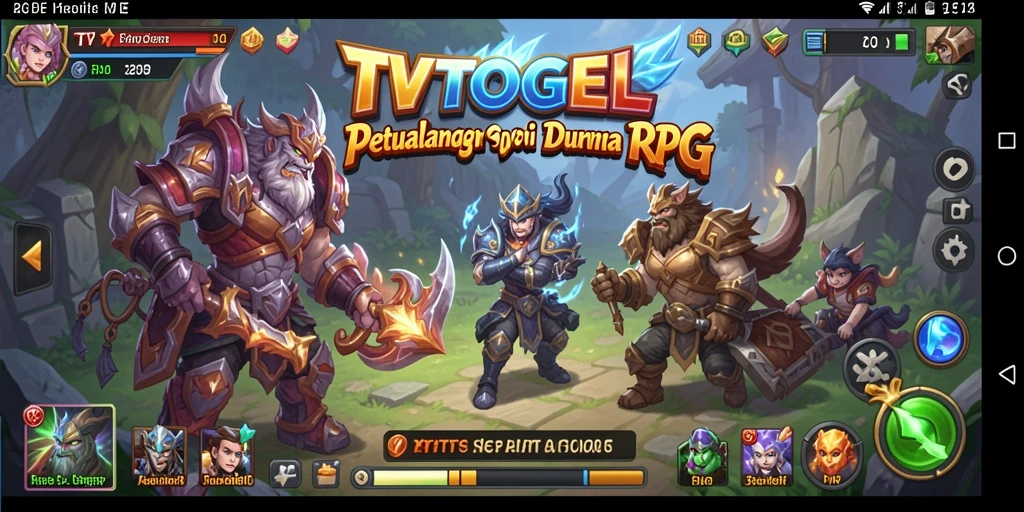 Tampilan screenshot <strong>TVTOGEL</strong> menampilkan pertempuran mendebarkan dalam dunia RPG.