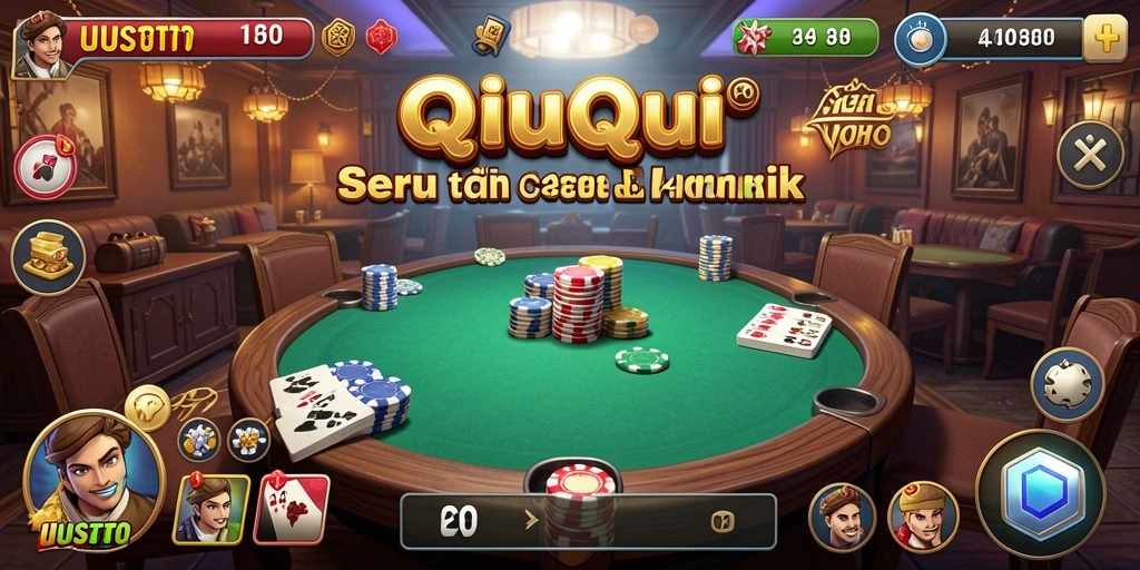 Gameplay UUSTOTO yang seru dan kompetitif dalam QiuQiu.